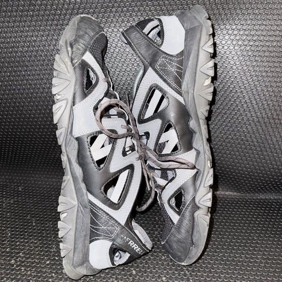 MERRELL Tetrex Crest Wrap Mesh Sport Shoe Gray Black Vented Sandal Men Size 14 - Picture 4 of 8
